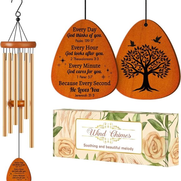 Jewelry - Christian Wind Chimes Aluminum Religious Gift for Women Moms Friends Sister